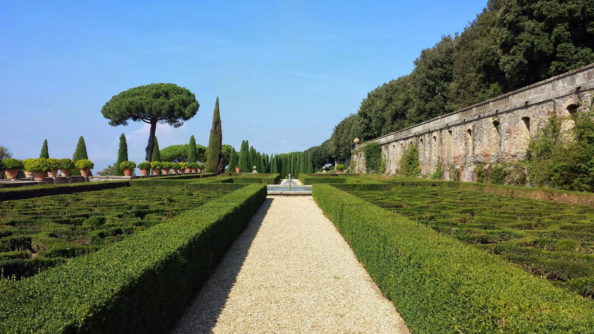 Ogród w Castel Gandolfo